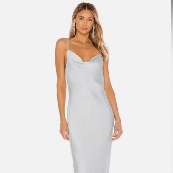 Shona Joy Dresses & Skirts - Shona Joy Bias Cowl Slip Maxi Dress Cloud Blue Size 6